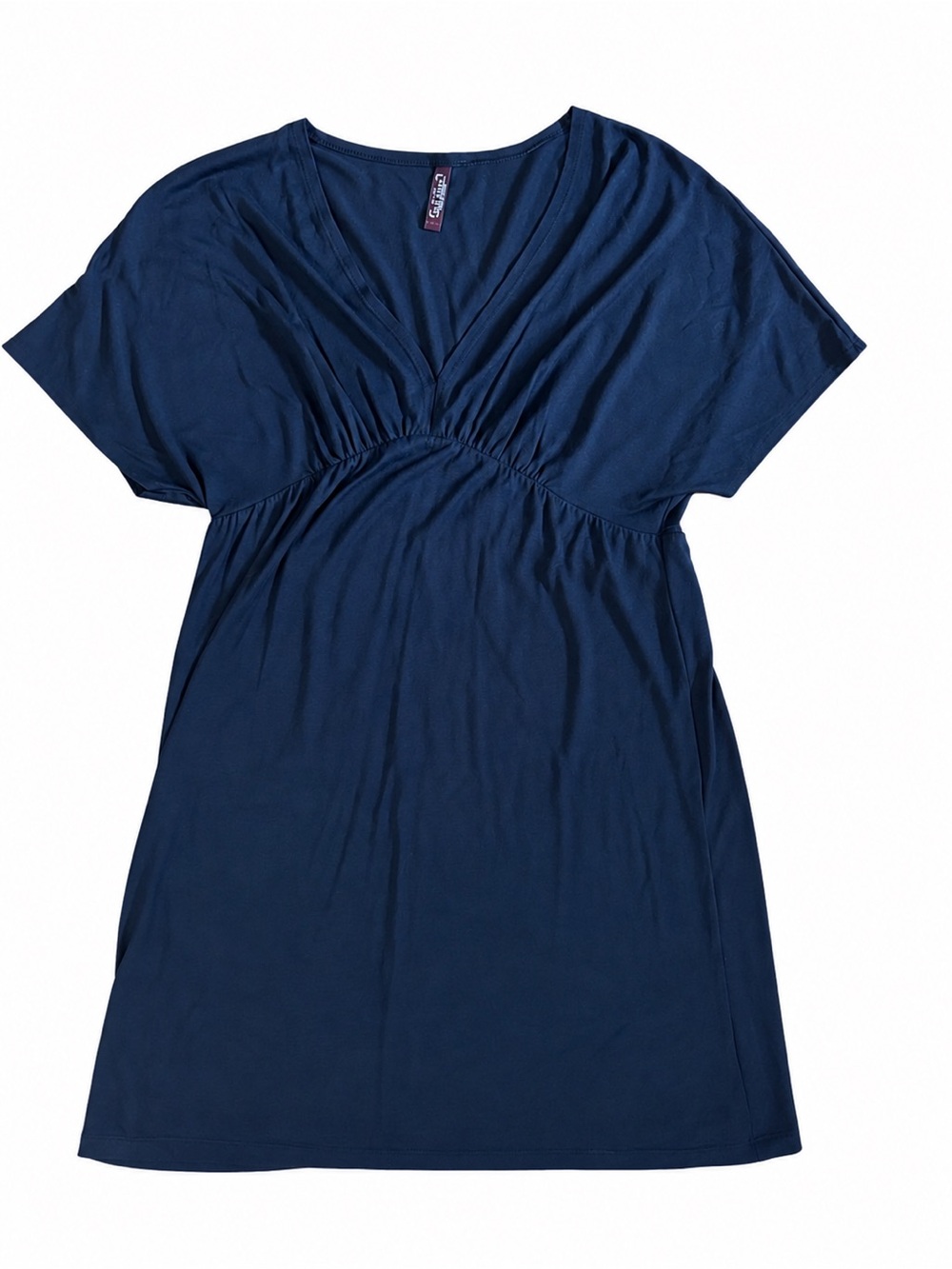 2007 Old Navy Black Empire Waist Modal Dress | Y2K Boho | Size Small